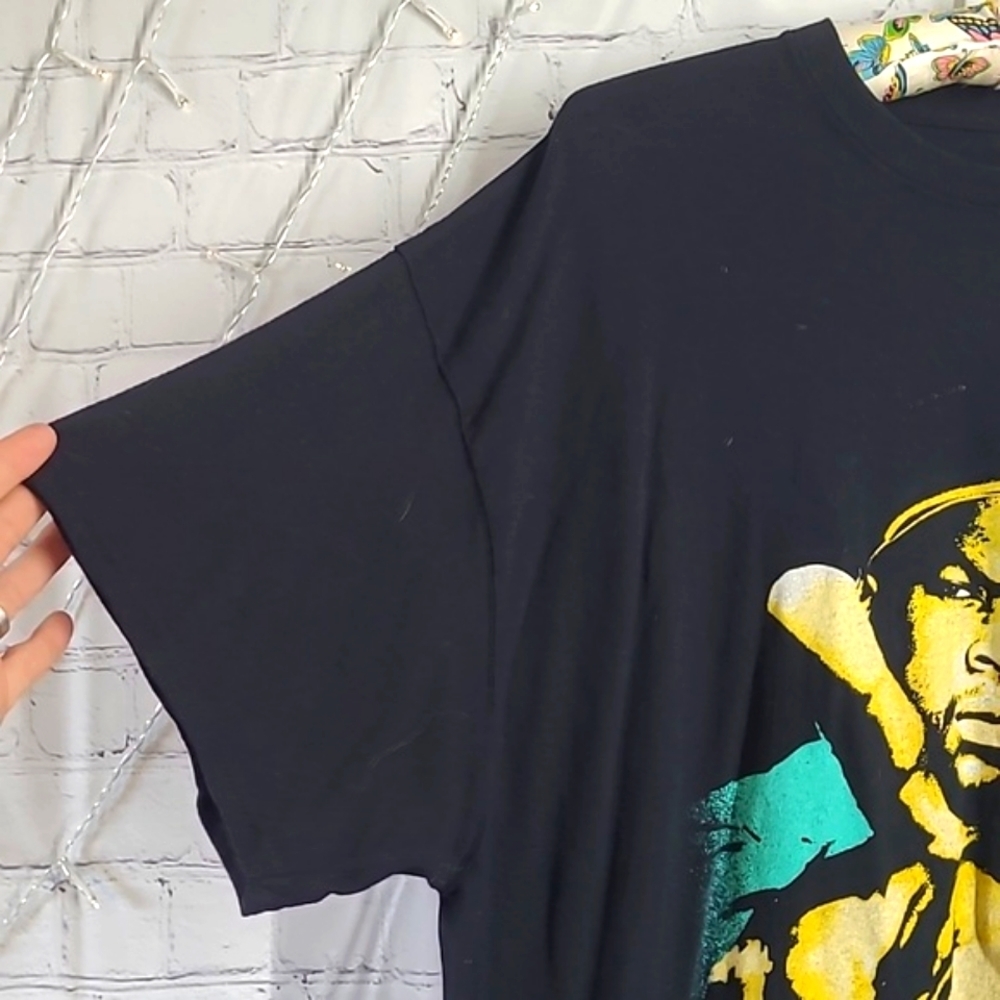 Ice Cube NWA Rap Classic 90s Black Graphic Print Tee Tshirt Mens Size 2XL - Picture 8 of 12